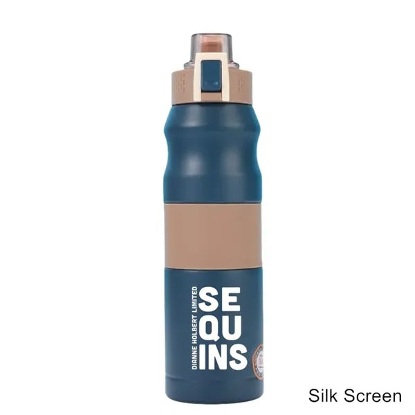 17/23 oz Dual-Lock Double Wall Stainless Steel Sports Bottle