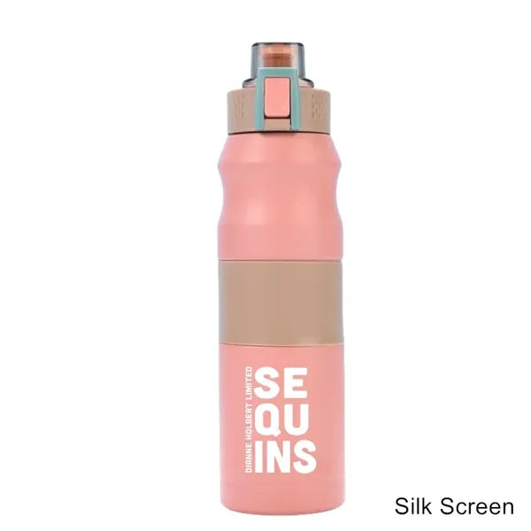 17/23 oz Dual-Lock Double Wall Stainless Steel Sports Bottle