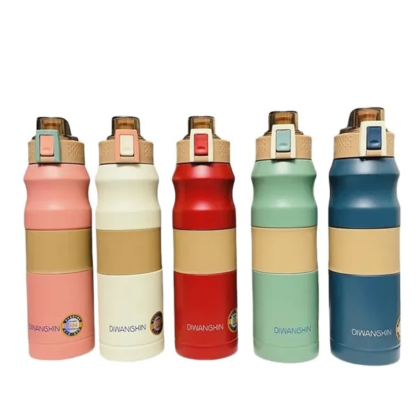 17/23 oz Dual-Lock Double Wall Stainless Steel Sports Bottle