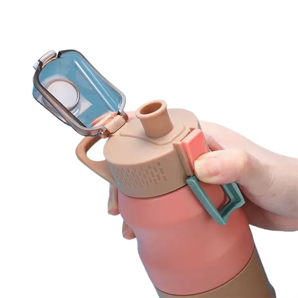 17/23 oz Dual-Lock Double Wall Stainless Steel Sports Bottle