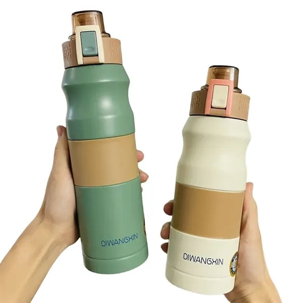 17/23 oz Dual-Lock Double Wall Stainless Steel Sports Bottle