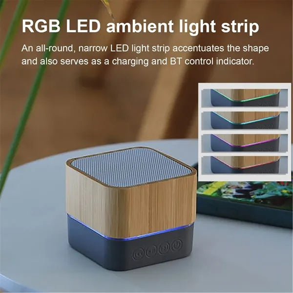 Bamboo Environmental Portable Wireless Mini Speaker