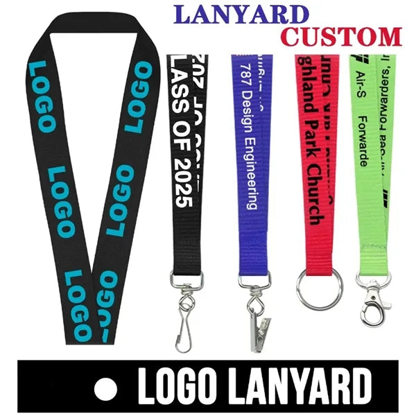 Custom Polyester Lanyard, Logo, Neck Tool Gift
