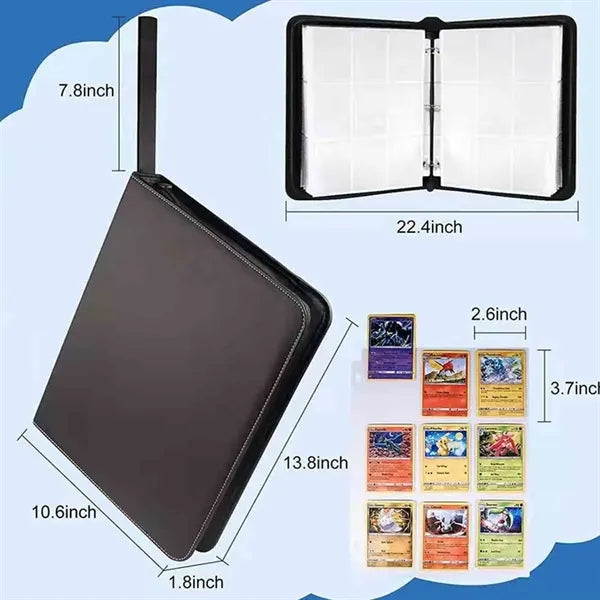 Card Binder Sleeves with Zipper