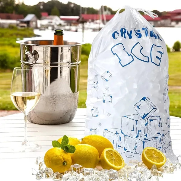 Plastic Ice Bags With Drawstring