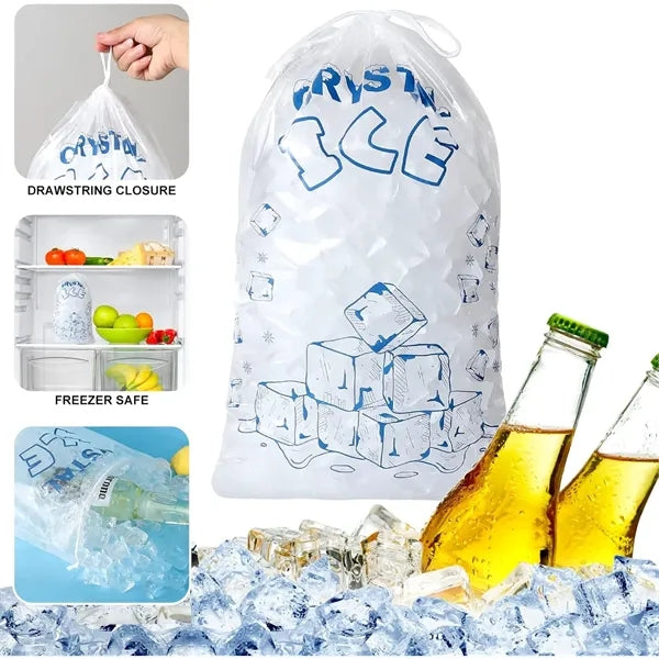 Plastic Ice Bags With Drawstring