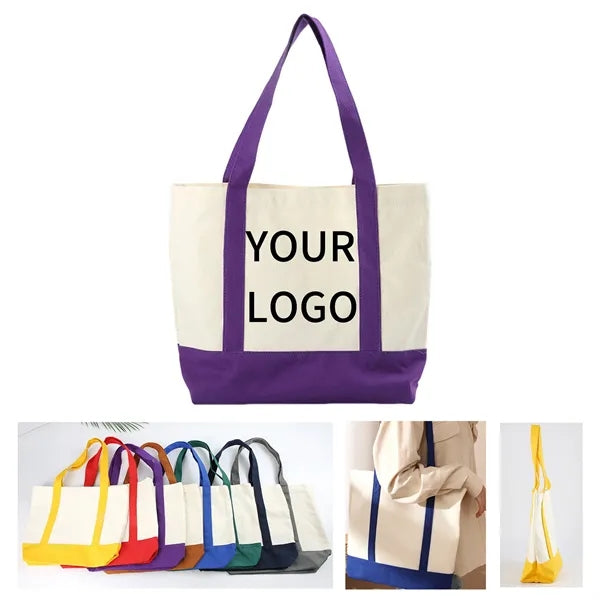 Canvas Tote with Pocket