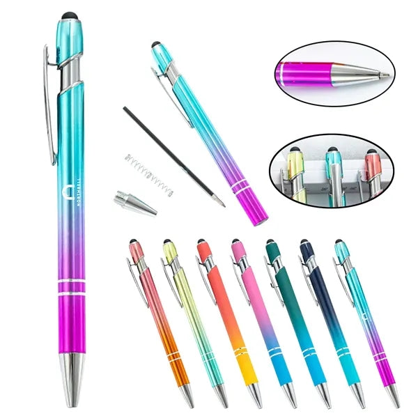 Gradient Color Stylus Metal Pen