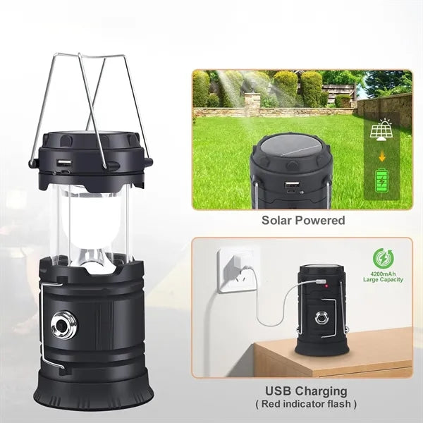 Rechargeable Solar LED Camping Lantern