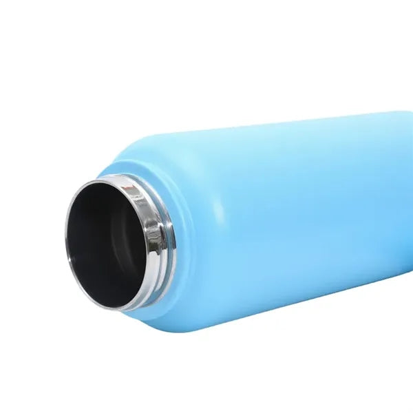 12 to 40 oz Wide-Mouth Stainless Steel Bottle with Loop Lid