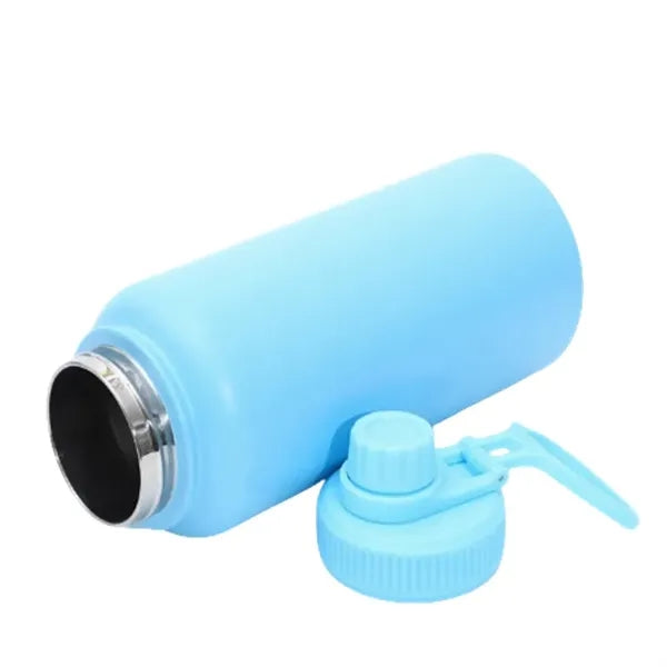 12 to 40 oz Wide-Mouth Stainless Steel Bottle with Loop Lid