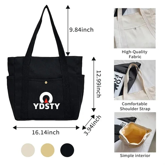Campus Companion Canvas Tote