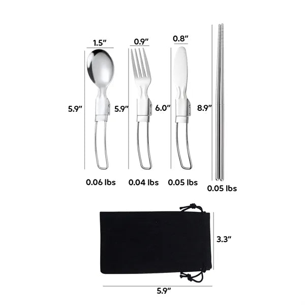 Compact Outdoor Dining Utensil Kit