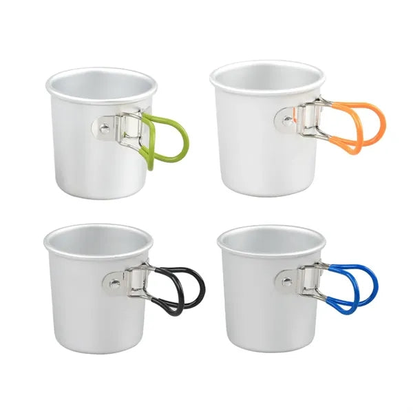 5Oz. Aluminum Camping Mug with Folding Handle