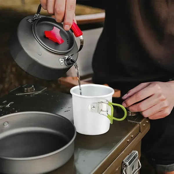 5Oz. Aluminum Camping Mug with Folding Handle