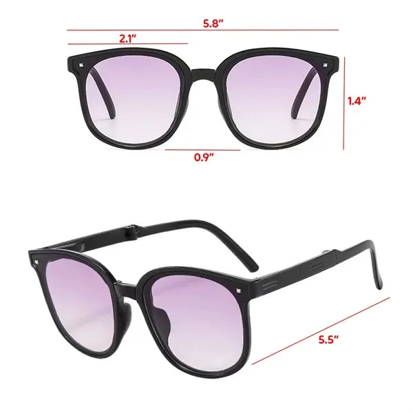 Foldable UV Shield Travel Sunglasses