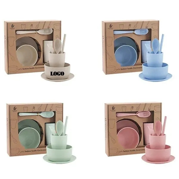 6-Piece Eco-Friendly Dinnerware Set