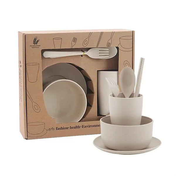 6-Piece Eco-Friendly Dinnerware Set