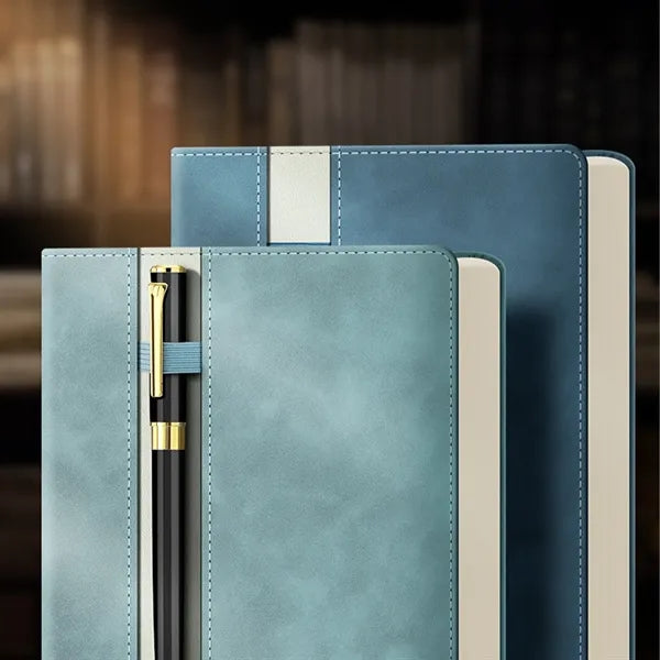 A5 PU Leather Notebook With Pen Holder For Office And Gifts