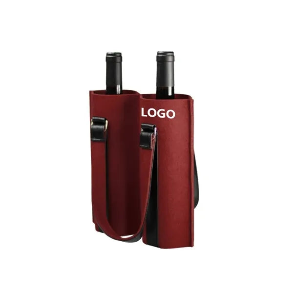 Felt Wine Tote Bag with Handle & Shoulder Strap