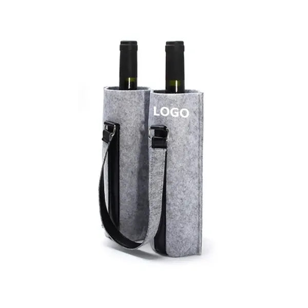 Felt Wine Tote Bag with Handle & Shoulder Strap
