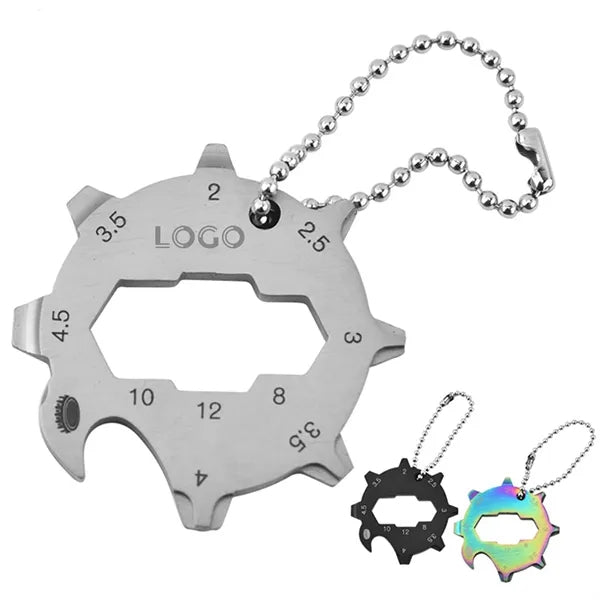 11-in-1 Stainless Steel Multi-Tool Keychain