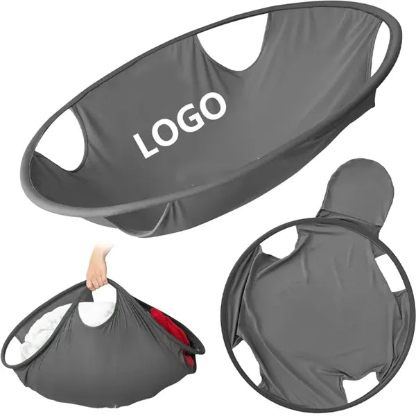 Foldable Pop-Up Laundry Basket with Built-in Handles