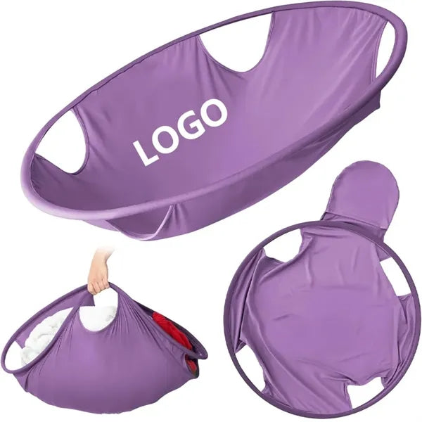 Foldable Pop-Up Laundry Basket with Built-in Handles