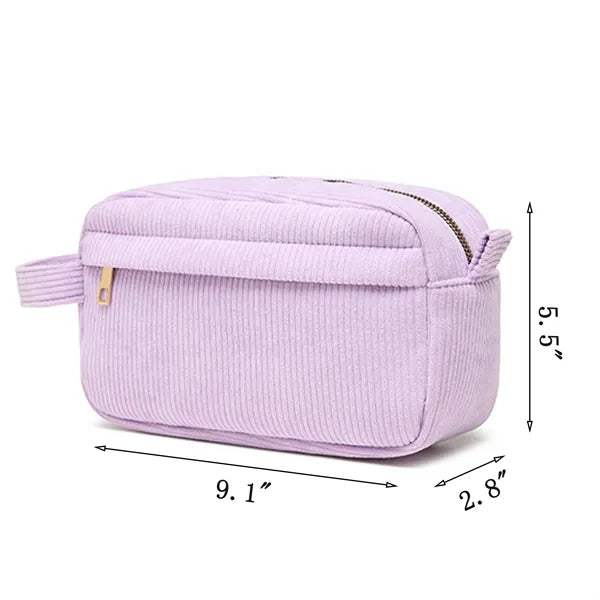Corduroy Cosmetic Bag