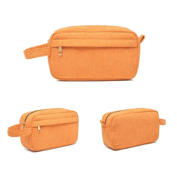 Corduroy Cosmetic Bag