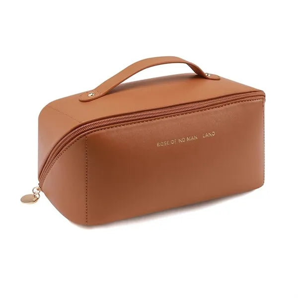 Large Travel PU Leather Cosmetic Bag