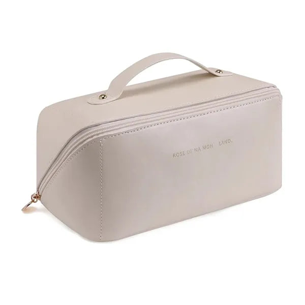 Large Travel PU Leather Cosmetic Bag