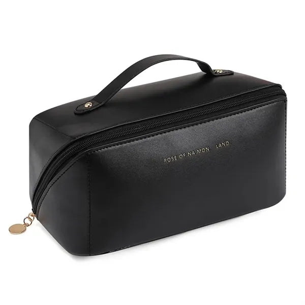 Large Travel PU Leather Cosmetic Bag