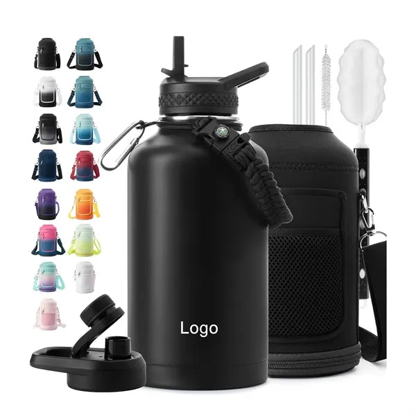 64 oz Insulated Water Bottle Gift Set