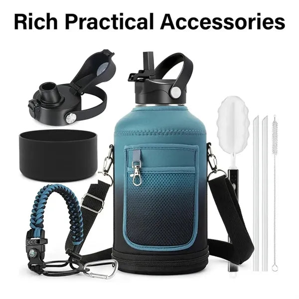 64 oz Insulated Water Bottle Gift Set