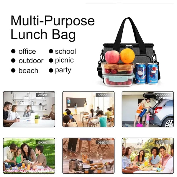 Insulated Lunch Tote-Thermal Food Container-Portable Coo