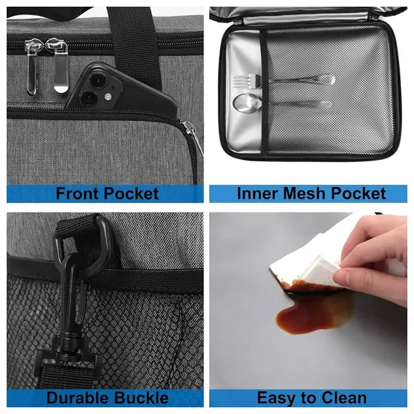 Insulated Lunch Tote-Thermal Food Container-Portable Coo