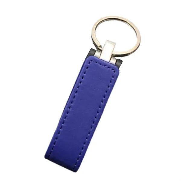 128G Pu Leather Flash Drive Keychain