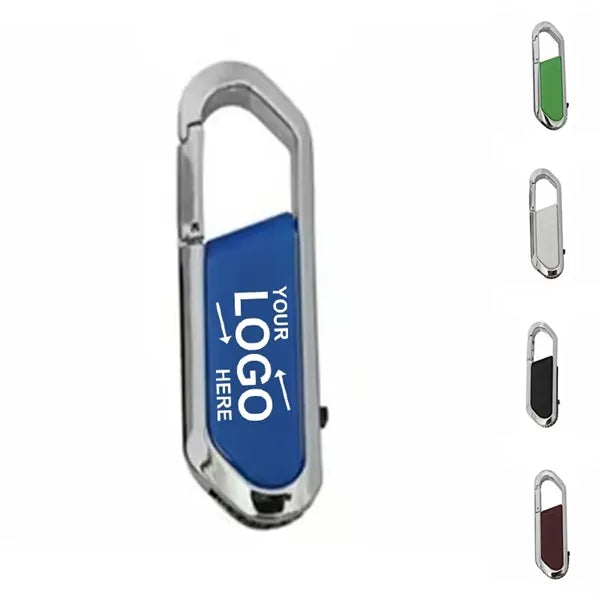 128G Carabiner Usb Drive With Metal Rim