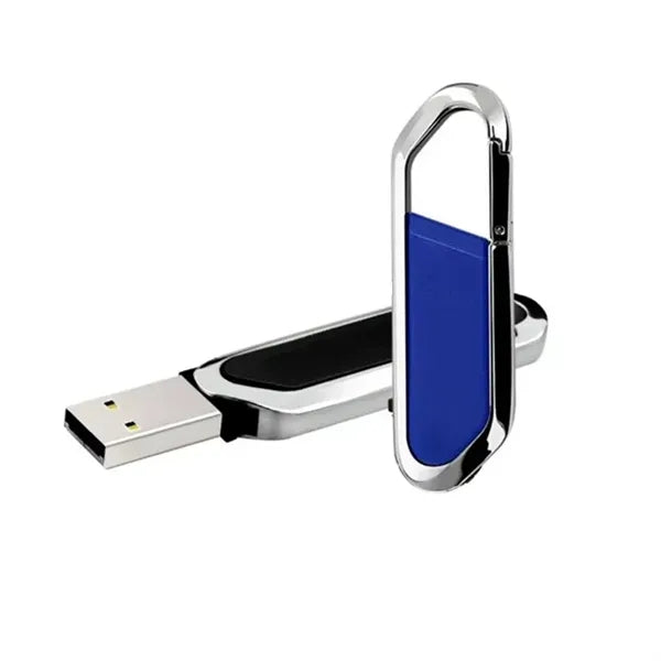 128G Carabiner Usb Drive With Metal Rim