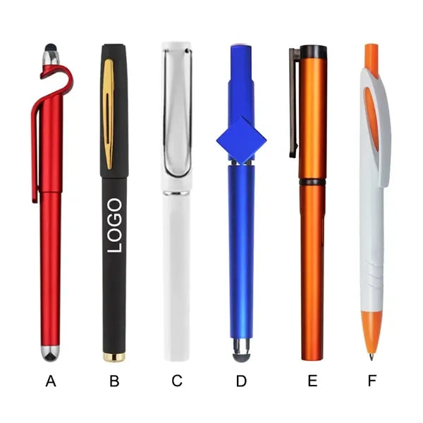 Multipurpose Ballpoint Touch Screen Pen With Phone Holder