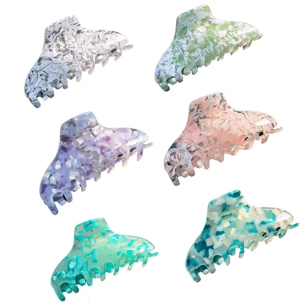 Sweet Colorful 3.93Inch Large Triangle Acetate Hair Clip