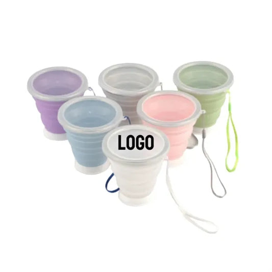 Outdoor portable telescopic cup