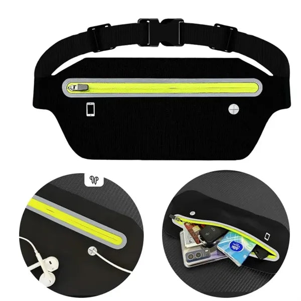 Lightweight Fitted Reflective Lycra Waterproof Waist Pouch