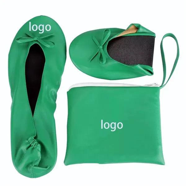 Women's Roll Up Foldable Flat Ballet Slipper Shoes