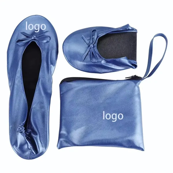 Women's Roll Up Foldable Flat Ballet Slipper Shoes