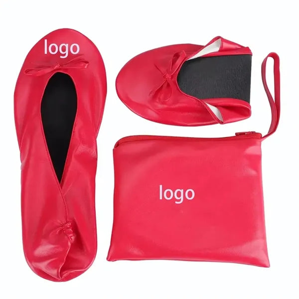 Women's Roll Up Foldable Flat Ballet Slipper Shoes