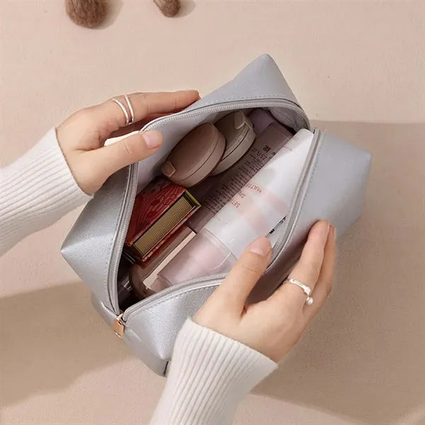 Large capacity portable travel storage cosmetic toiletry bag