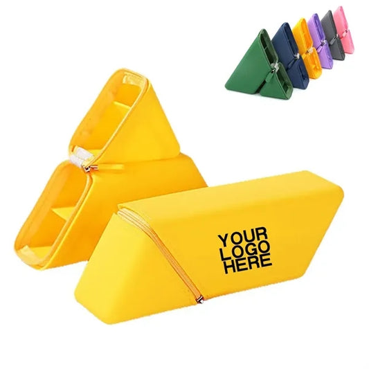 Large-Capacity Silicone Pencil Case Travel Makeup Brush Hold