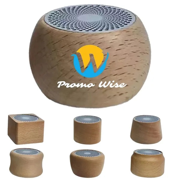 Multifunctional Wood Grain Portable Bluetooth Speaker